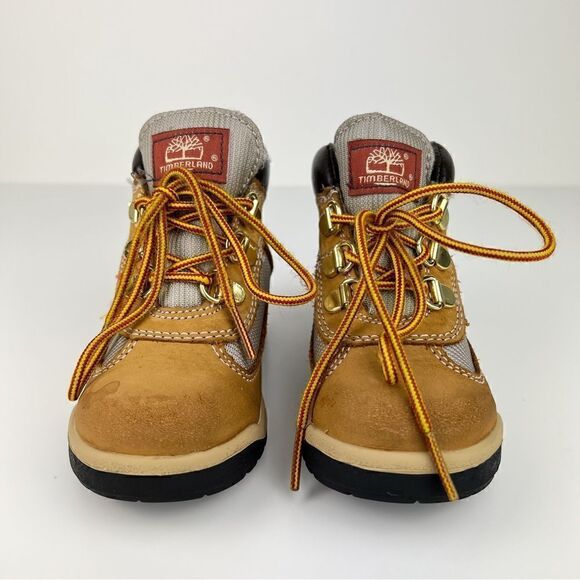 Timberland Field Boots Wheat Nubuck Lace Up Boots Toddler 9 - Picture 2 of 10